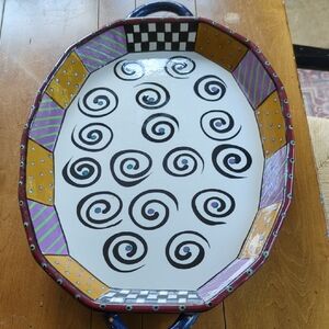 Handcrafted Spiral Design Tray